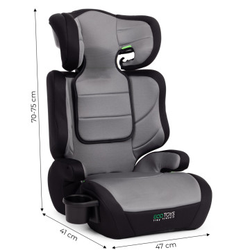 Dětská autosedačka 2v1 – podsedák i-Size, s držákem na nápoje, 100–150 cm