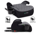 Dětský podsedák do auta ISOFIX i-Size s držákem na nápoje, pro výšku 125–150 cm, šedý
