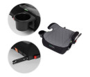 Dětský podsedák do auta ISOFIX i-Size s držákem na nápoje, pro výšku 125–150 cm, šedý