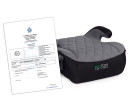 Dětský podsedák do auta ISOFIX i-Size s držákem na nápoje, pro výšku 125–150 cm, šedý