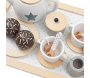 Dětský dřevěný čajový set Montessori Baby Mix