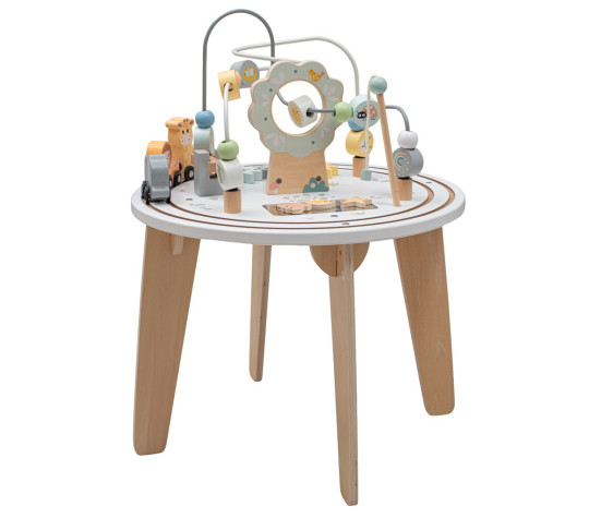 Dřevěný multifunkční stoleček Montessori Baby Mix