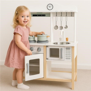 Dětská kuchyňka s vybavením Baby Mix bílá