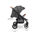 Sportovní kočárek Elma Dark Grey
