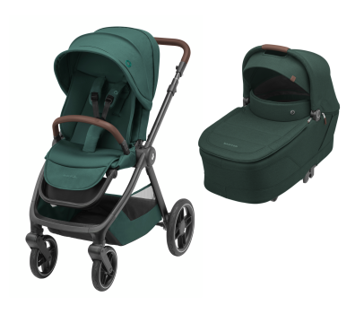 Oxford kočárek Essential Green + korbička Sense Twillic Green
