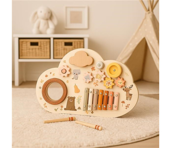 Activity Board Montessori Zvířátka Baby Mix