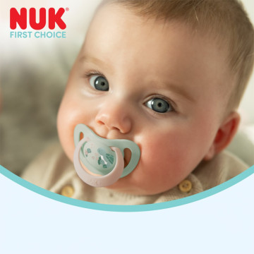 Dudlík NUK First Choice Night 6-18m 2 ks Hippo/Koala, Zelená 6-18 m