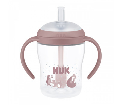 Kojenecká láhev NUK Perfect Match na učení s brčkem BEAR 150 ml