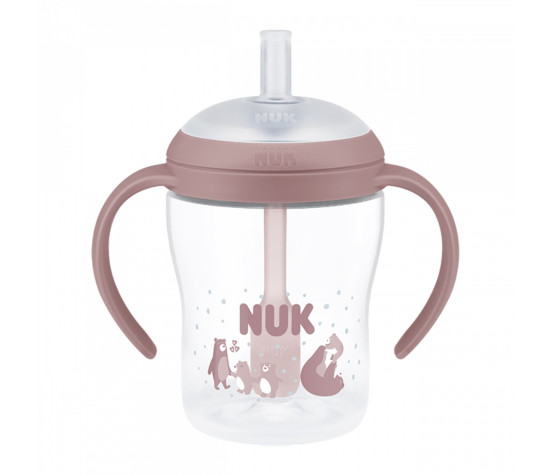 Kojenecká láhev NUK Perfect Match na učení s brčkem BEAR 150 ml