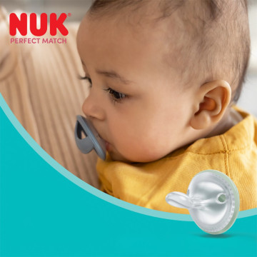 Dudlík NUK Perfect Match 0-6m 2 ks green/blue, Zelená 0-6 m