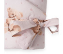 Dětská zavinovačka New Baby Love Teddy bear 80x80 cm pink