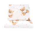 Oboustranný Set z Velvet do kočárku New Baby Love Teddy Bear beige