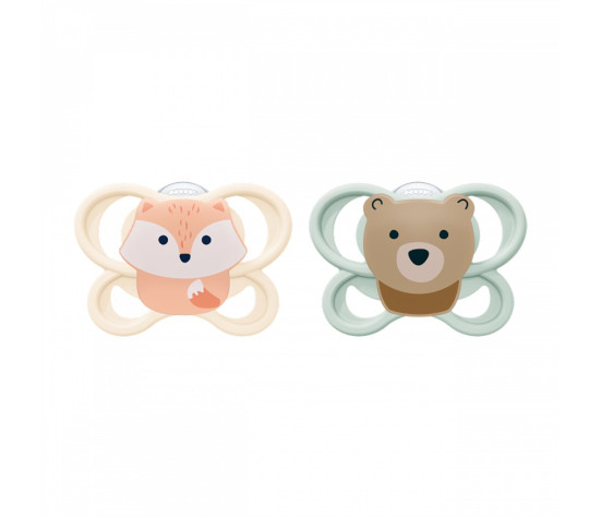 Dudlík NUK Perfect Match Air FOX/BEAR 0-2m 2ks box