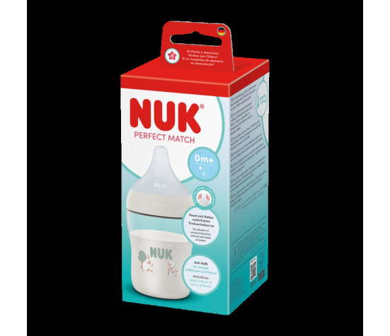 Kojenecká láhev NUK Perfect Match Temperature Control 150 ml Hippo