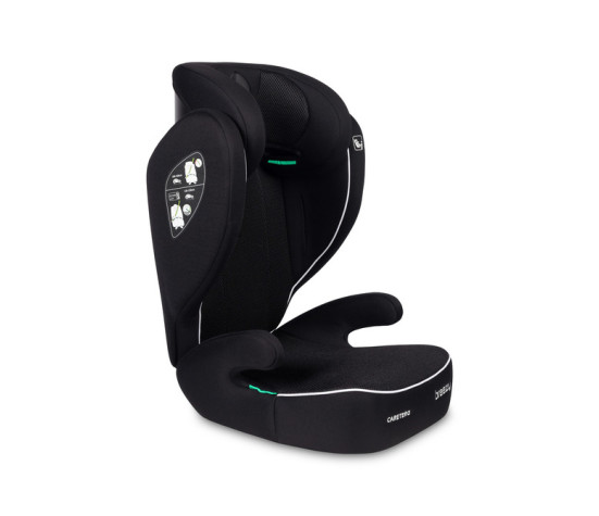 Dětská autosedačka Breezy 2 v 1, 100–150 cm, černá