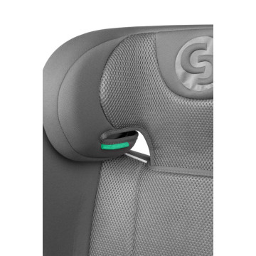 Dětská autosedačka Breezy 2v1 s isofixem, 100-150cm, šedá