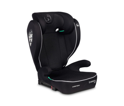 Dětská autosedačka Breezy 2v1 s isofixem, 100-150cm, černá