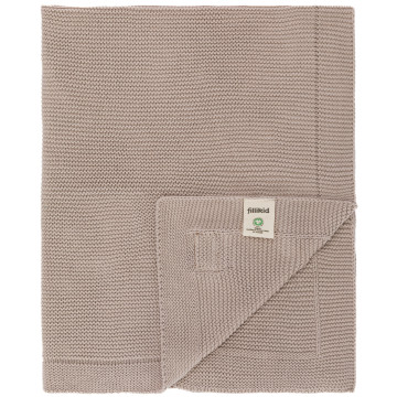 Fillikid Pletená dětská deka Knit taupe