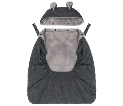 Fillikid Zateplený potah na nosítko coral fleece grey