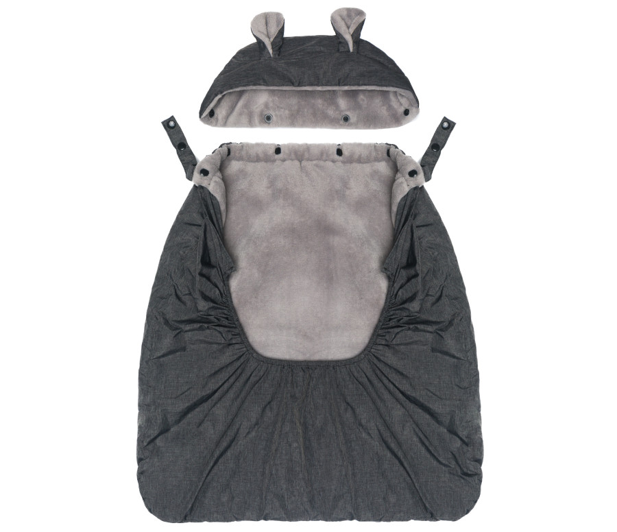 Fillikid Zateplený potah na nosítko coral fleece grey