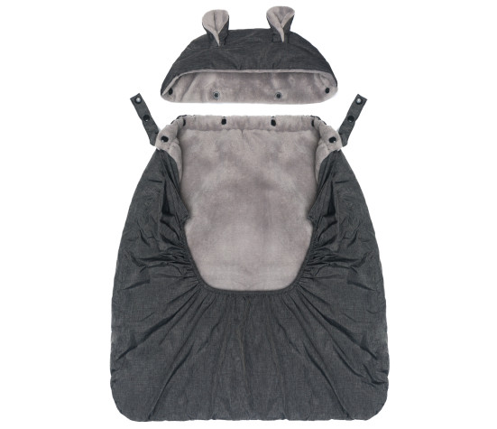 Fillikid Zateplený potah na nosítko coral fleece grey