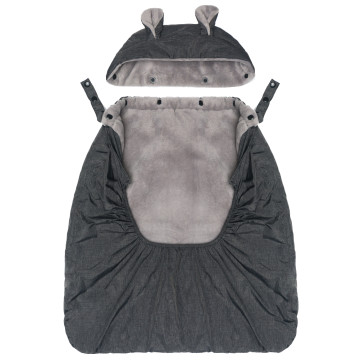 Fillikid Zateplený potah na nosítko coral fleece grey