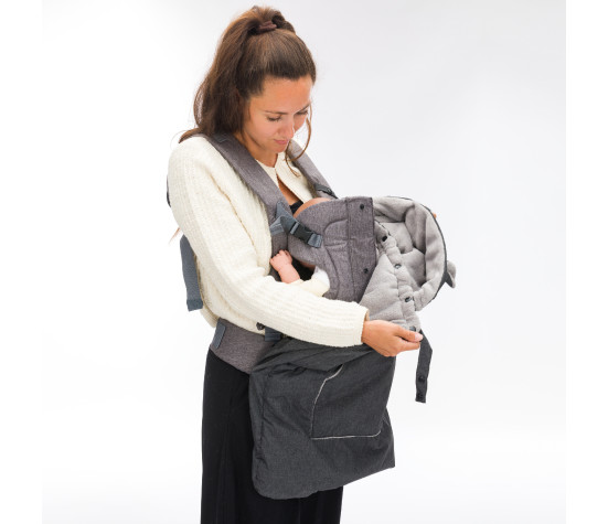 Fillikid Zateplený potah na nosítko coral fleece grey