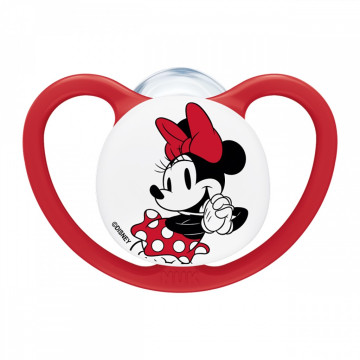 Dudlík NUK Perfect Match Air Disney Mickey Mouse 0-6 měsíců red, Červená 0-6 m