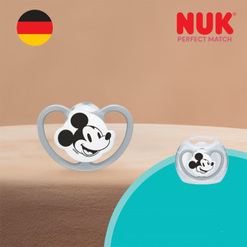 Dudlík NUK Perfect Match Air Disney Mickey Mouse 0-6 měsíců red, Červená 0-6 m