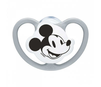 Dudlík NUK Perfect Match Air Disney Mickey Mouse 0-6 měsíců grey