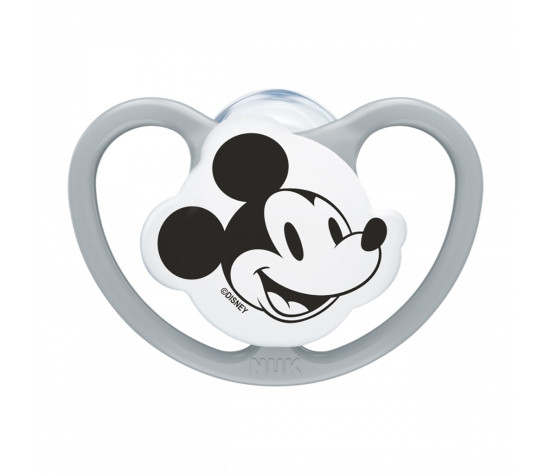 Dudlík NUK Perfect Match Air Disney Mickey Mouse 0-6 měsíců grey