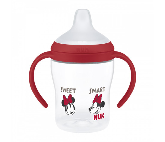 Kojenecká láhev NUK Perfect Match na učení DISNEY Minnie red 150 ml