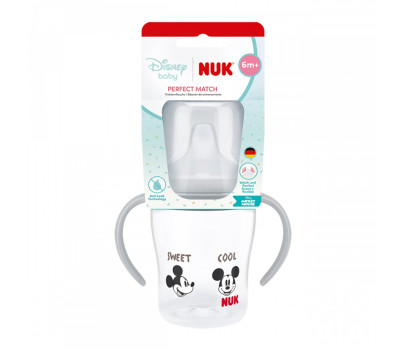 Kojenecká láhev NUK Perfect Match na učení DISNEY Minnie grey 150 ml