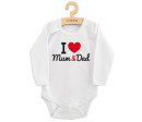 Body s potiskem New Baby I Love Mum and Dad Body s potiskem New Baby I Love Mum and Dad