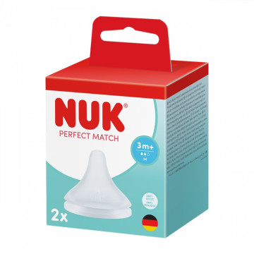Savička Perfect Match Nuk M (3+) 2 ks, Transparentní