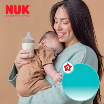 Savička Perfect Match Nuk M (3+) 2 ks, Transparentní