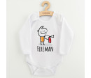 Dětské body s potiskem New Baby FIREMAN