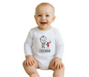 Dětské body s potiskem New Baby FIREMAN