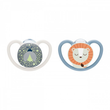 Dudlík NUK Perfect Match Air Night FIREFLY/LION 6-18m 2ks box, Dle obrázku 6-18 m
