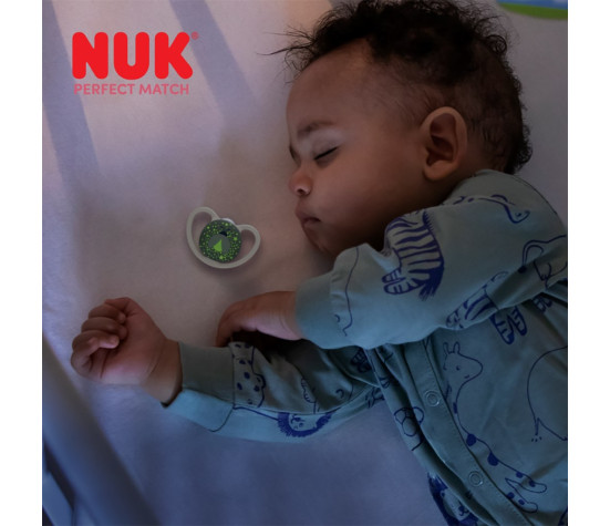 Dudlík NUK Perfect Match Air Night FIREFLY/LION 6-18m 2ks box