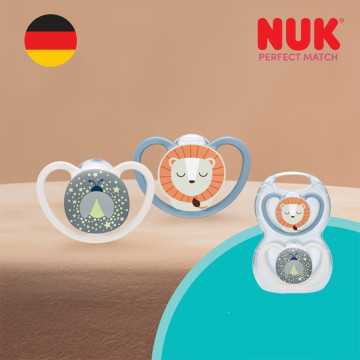 Dudlík NUK Perfect Match Air Night FIREFLY/LION 6-18m 2ks box, Dle obrázku 6-18 m