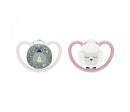 Dudlík NUK Perfect Match Air Night FIREFLY/SHEEP 6-18m 2ks box