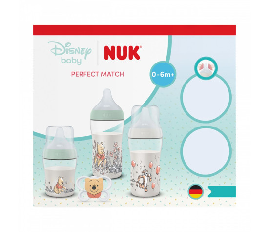 NUK Perfect Match Disney Mickey Winnie the Pooh Set