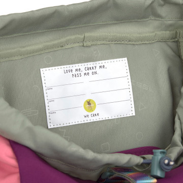 LÄSSIG Big Outdoor Backpack Unique berry/pink