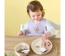 LÄSSIG Cutlery with Silicone Handle 3pcs Tiny Team cat
