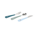 LÄSSIG Cutlery with Silicone Handle 3pcs Tiny Team dog