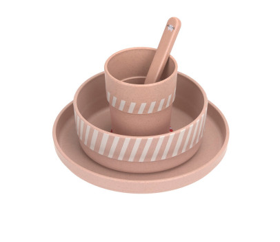LÄSSIG Dish Set PP/Cellulose Tiny Team cat