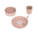 LÄSSIG Dish Set PP/Cellulose Tiny Team cat