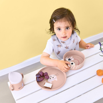 LÄSSIG Dish Set PP/Cellulose Tiny Team cat