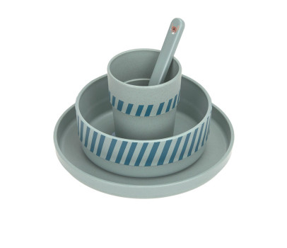 LÄSSIG Dish Set PP/Cellulose Tiny Team dog